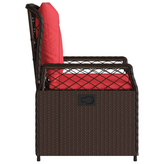 Chaise bois composite tissu marron 55 x 60 x 93 cm - p3 - Image 6