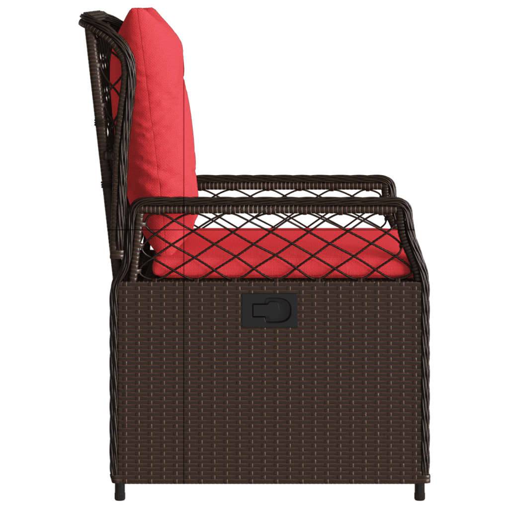 Chaise bois composite tissu marron  55 x 60 x 93 cm  - p3 - Image 6