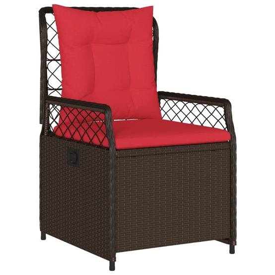 Chaise bois composite tissu marron 55 x 60 x 93 cm - p3 - Image 4