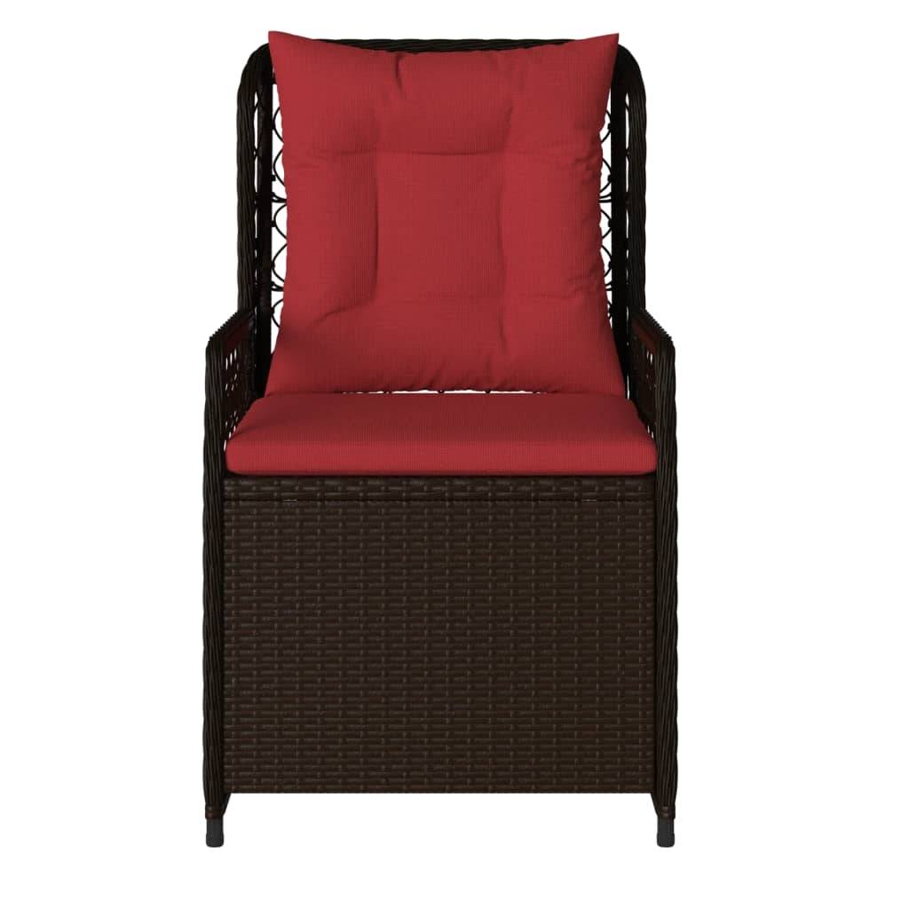 Chaise bois composite tissu marron  55 x 60 x 93 cm  - p3 - Image 5