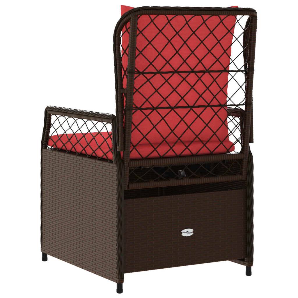 Chaise bois composite tissu marron  55 x 60 x 93 cm  - p3 - Image 7