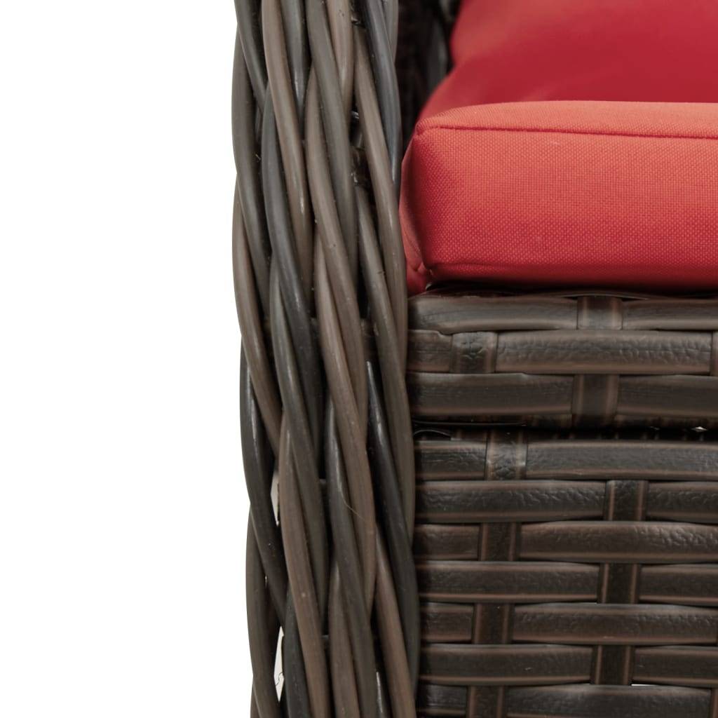 Chaise bois composite tissu marron  55 x 60 x 93 cm  - p3 - Image 9
