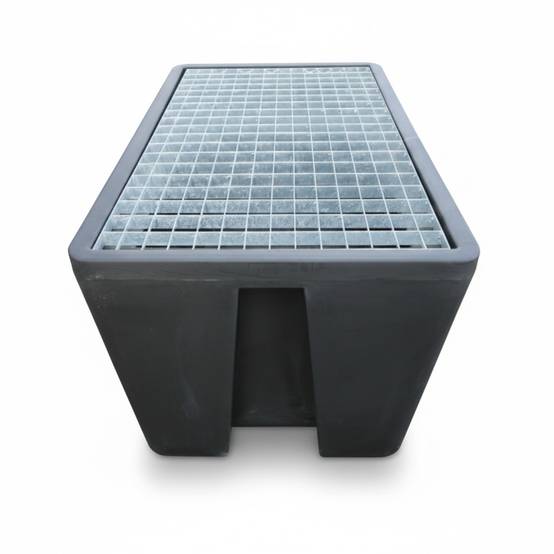 Bac de rétention pehd 300l eco pour 2 fûts - plast'up rotomoulage - Image 3