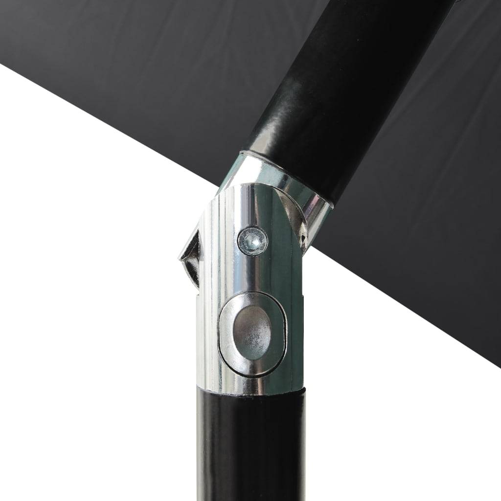 Helloshop26 - Parasol à 3 niveaux avec mât en aluminium 2 m anthracite - Imagen 6