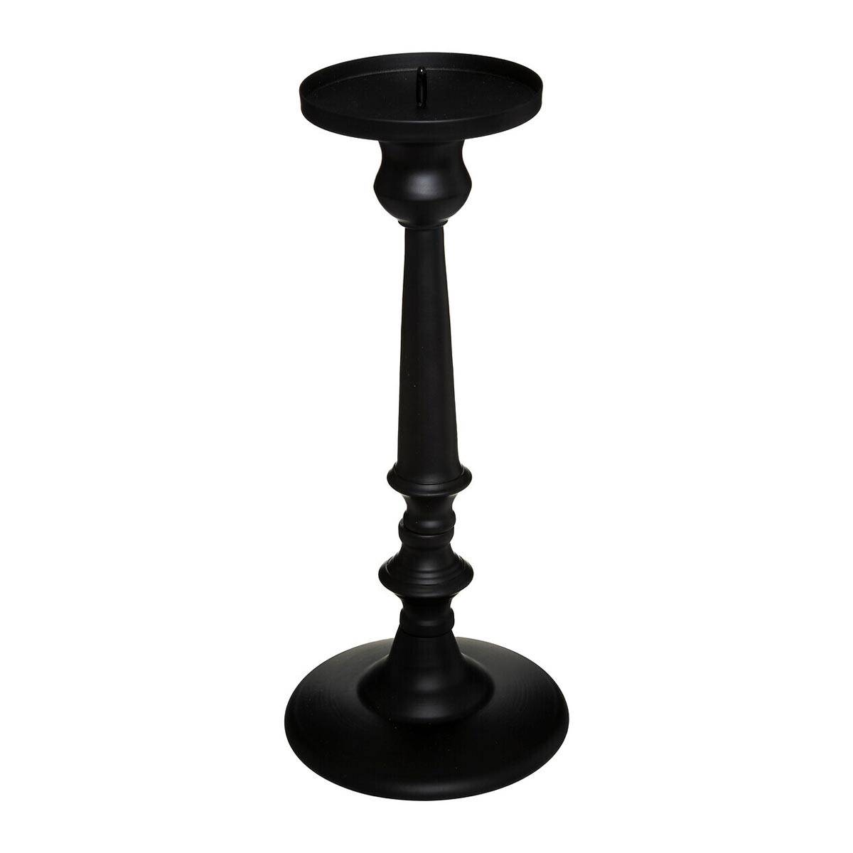 Bougeoir en Métal "Romance" 31cm Noir