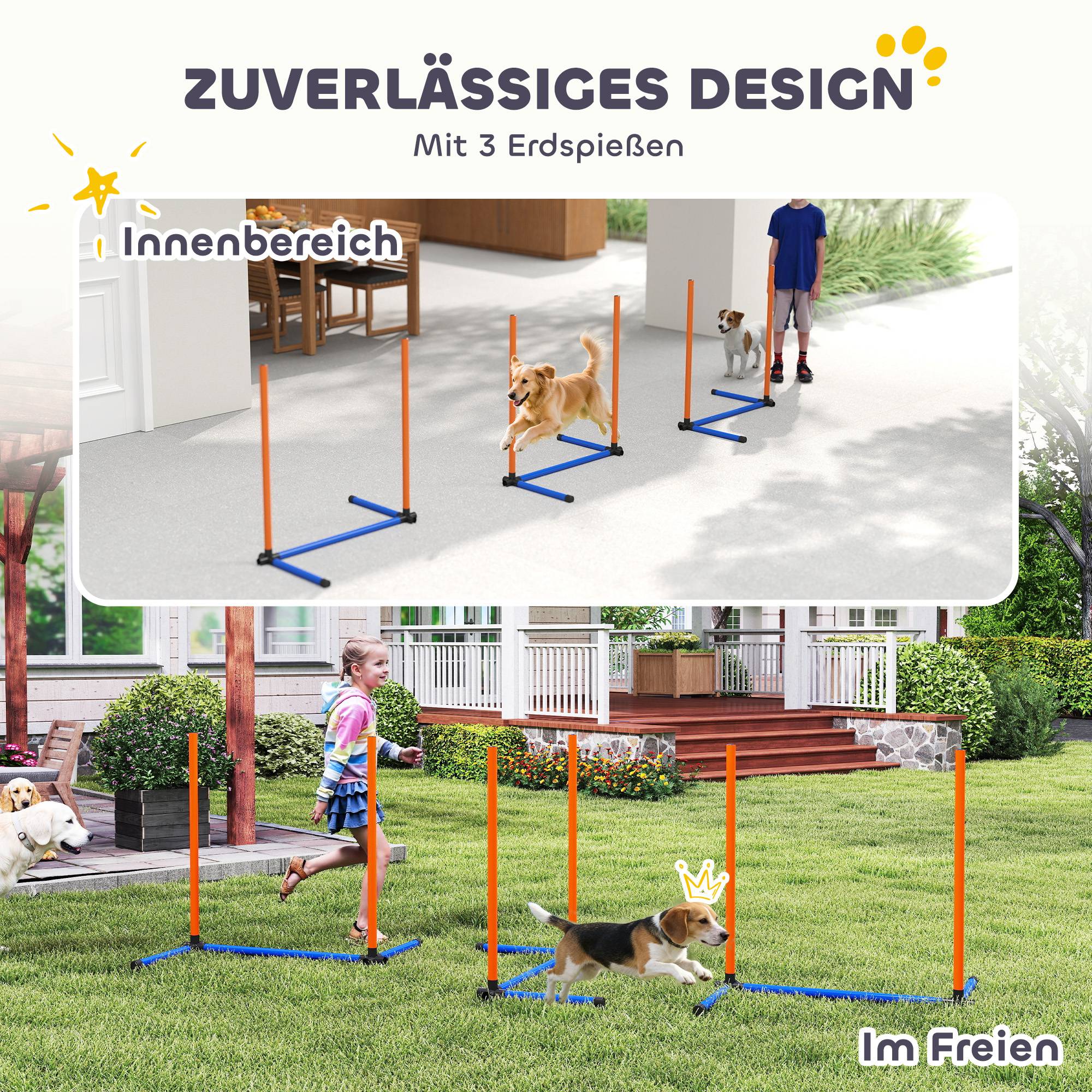 Kit d'agilité pour chien plastique orange 65 x 64 x 69 cm - PANGIVO - Image 7