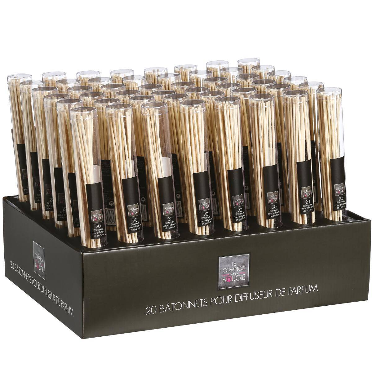 Atmosphera - Lot de 20 bâtons diffuseurs blanc ivoire H24,5cm - Atmosphera Créateur d'intérieur - Image 2