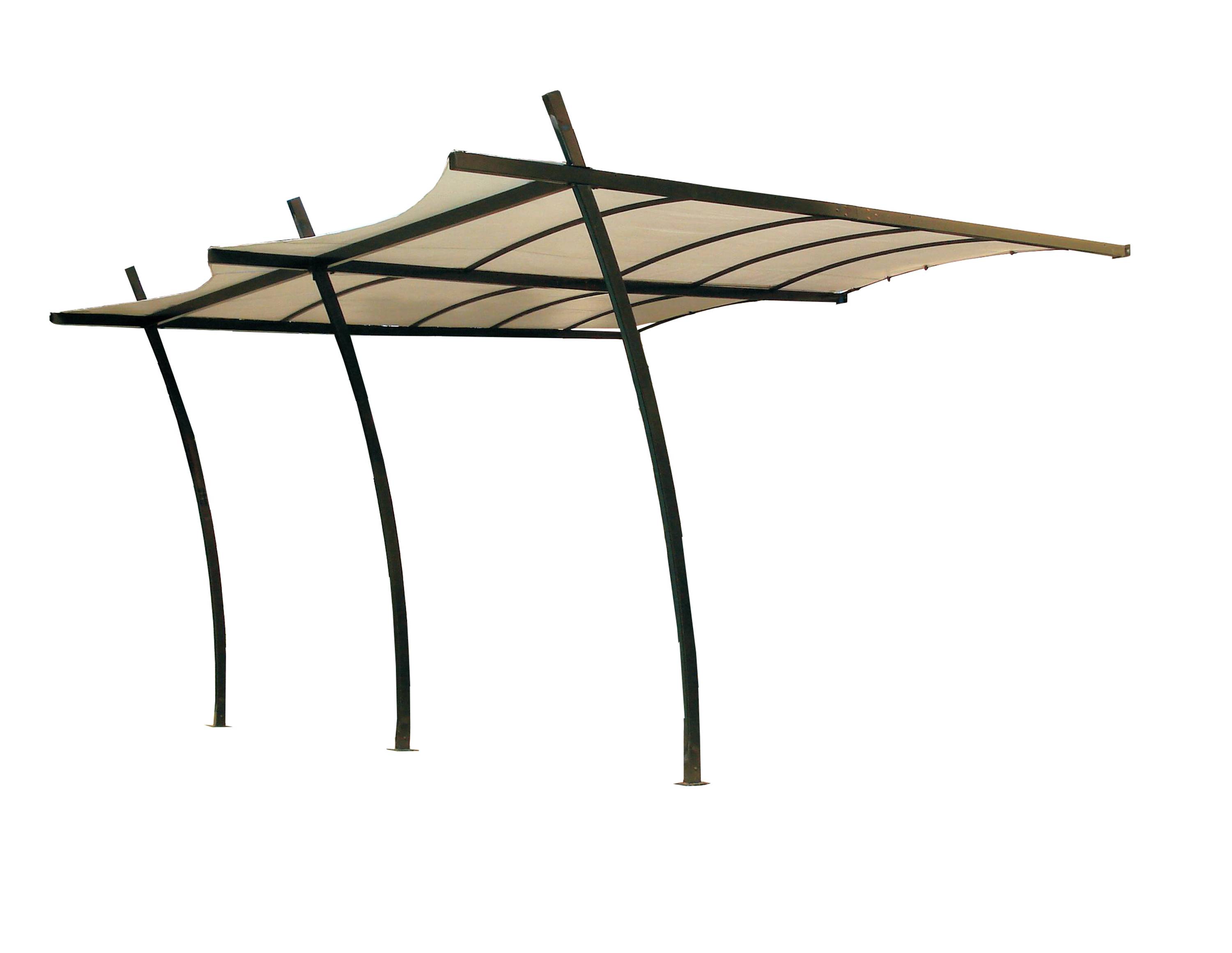Couleurs du monde - Sydney - Pergola adossée 3x4m avec toile d'ombrage 260gr/m² - Couleurs du Monde - Imagen 2