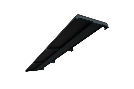 Ombrazur - Auvent solaire POWER Gris anthracite indépendant 1 panneau - Imagen 4