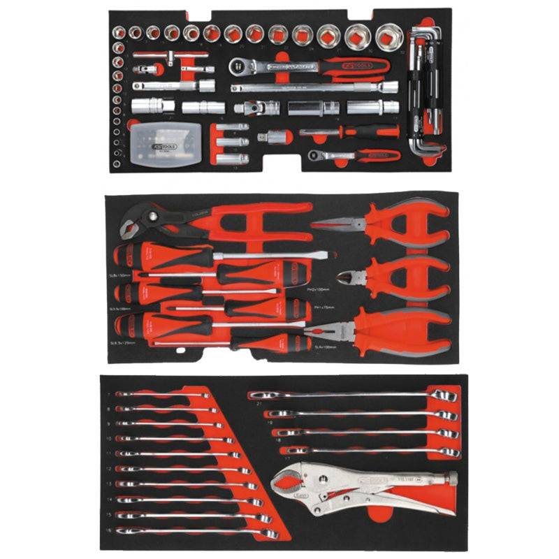 Coffre à outils ULTIMATE équipé - 3 tiroirs et plateau - 114 pcs  - KS TOOLS - 922.0100 KS TOOLS - Image 2