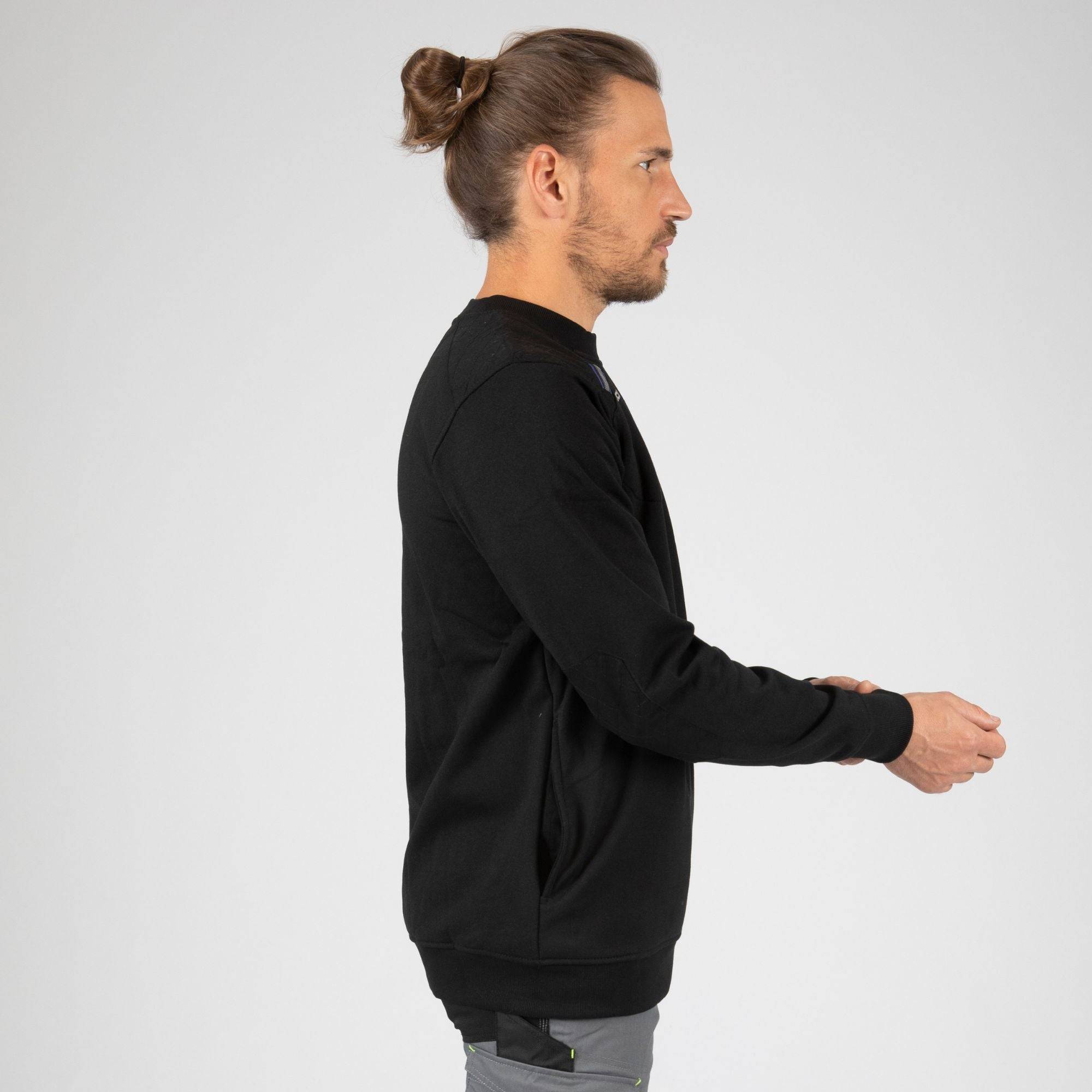 taille 3xl - leon - sweat de travail - 1220 noir - Image 4