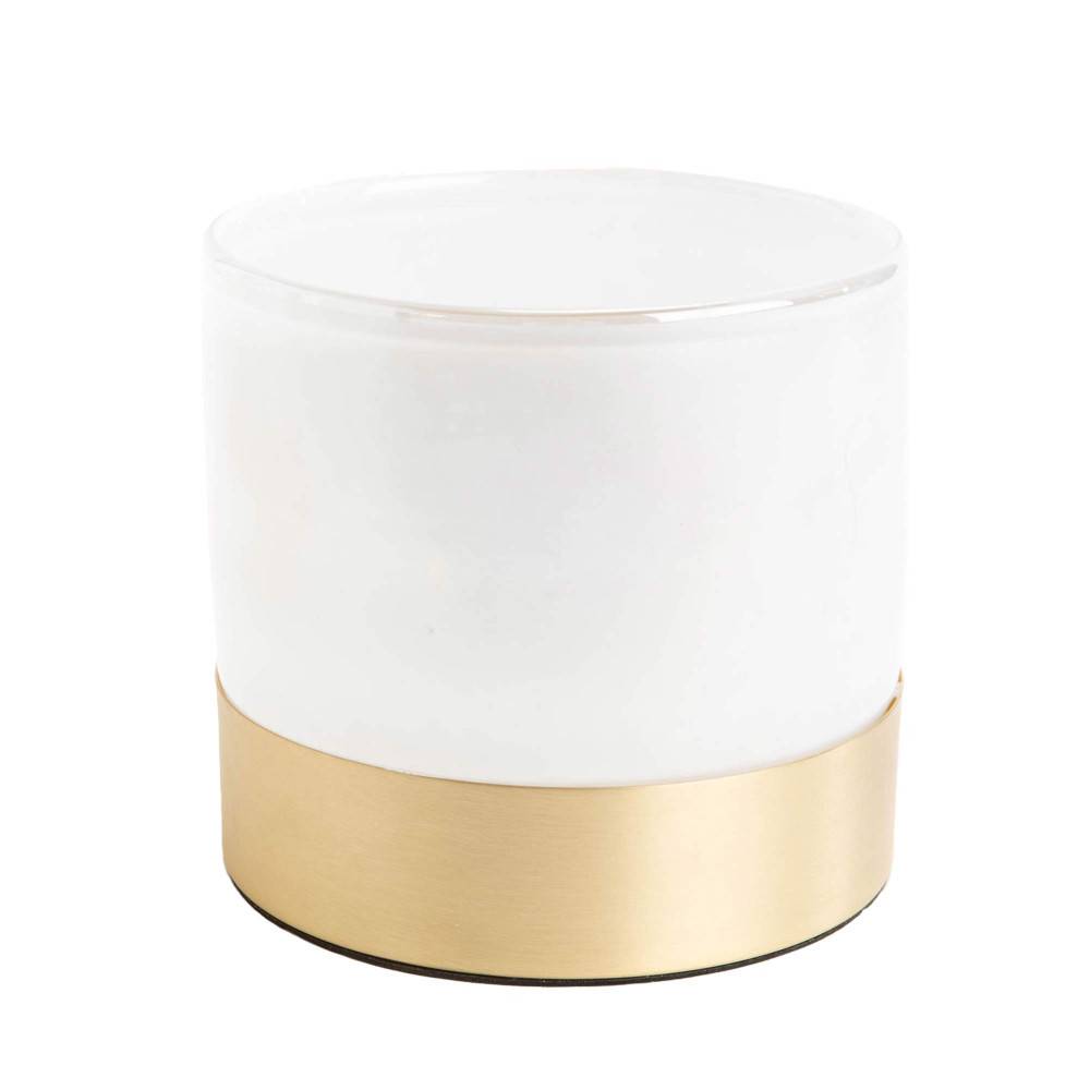 Vase Venise hauteur 15 cm blanc et or - Image 1