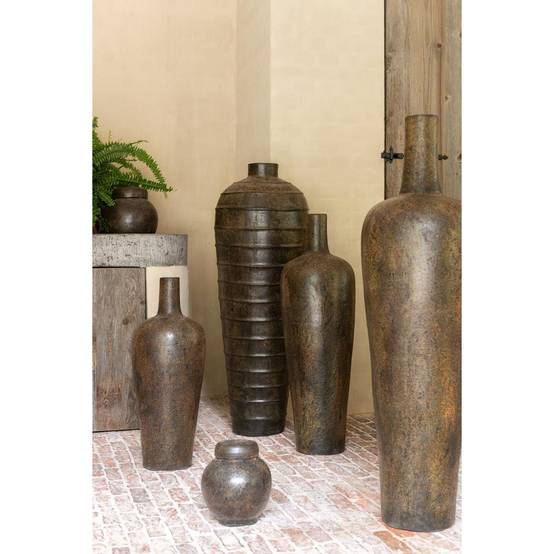Vase Déco en Ciment "Isabel" 100cm Marron - Image 2