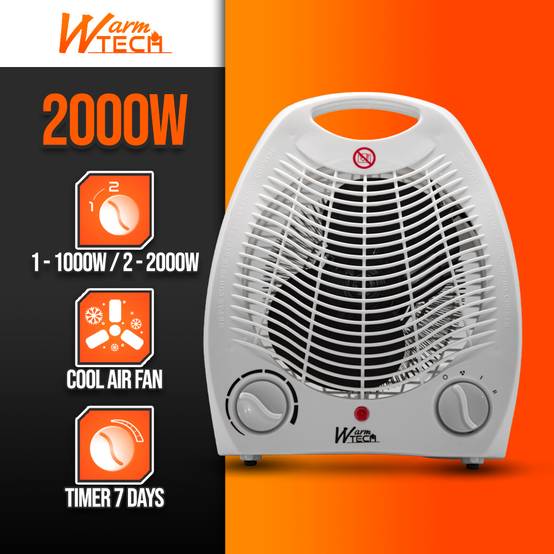 HOMCOM Chauffage d'appoint 1000W/2000W, radiateur électrique céramique, PTC chauffage électrique HOMCOM Chauffage d'appoint 1000W/2000W, radiateur électrique céramique, PTC chauffage électrique