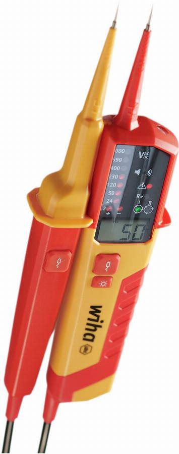 Testeur de tension et de continuité WIHA 0.51 000 V AC CAT IV + 2x piles AAA incluses - 45217 - Imagen 1