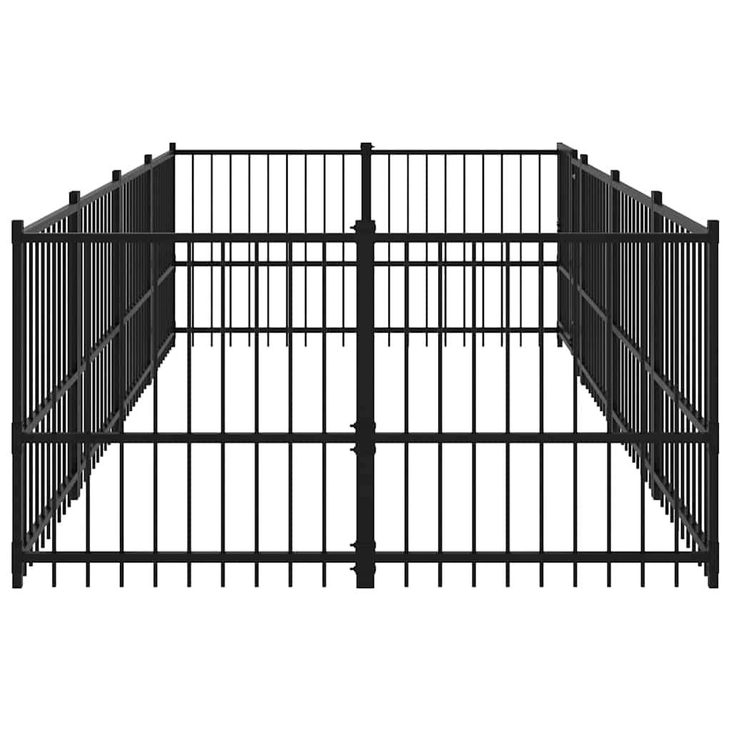 Vidaxl - Chenil d'extérieur pour chiens Acier 7,51 m² vidaXL 3124600 - Imagen 5