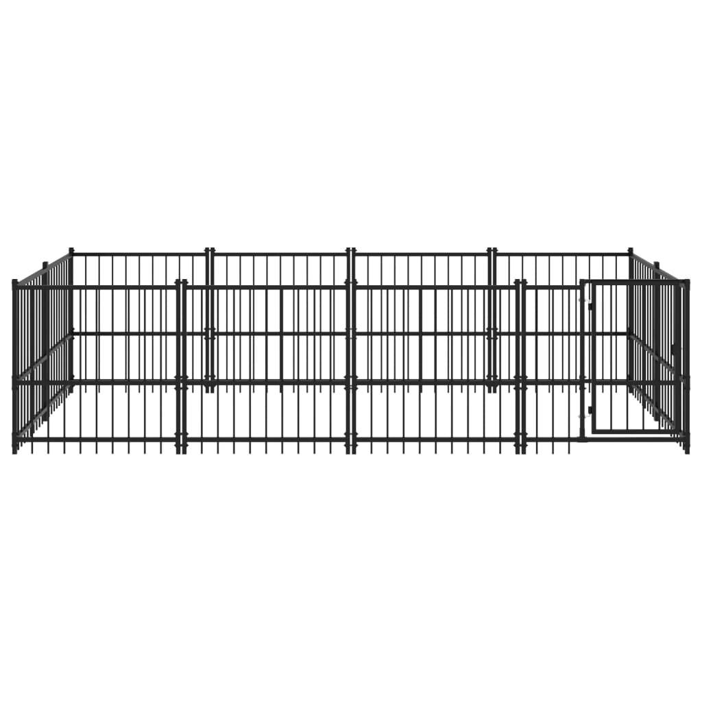 Vidaxl - Chenil d'extérieur pour chiens Acier 7,51 m² vidaXL 3124600 - Imagen 8