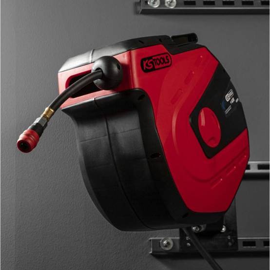 Enrouleur air et eau 3/8'' avec tuyau Ø10mm raccord 1/4'' KS TOOLS L.15 m - 515.3440 - Image 3