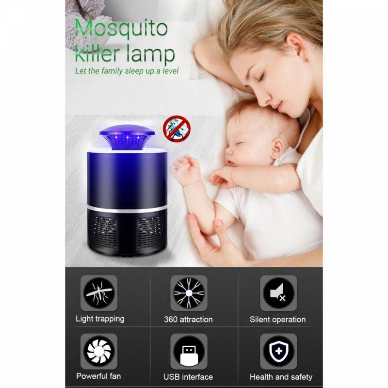 Lampe anti-moustiques Noir HG03138-BLK Herzberg - Image 7