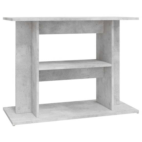 Meuble Aquarium Bois d'Ingénierie Support Rangement 80x35x60cm Gris Béton - ComfortXL Outdoor Living - Image 2