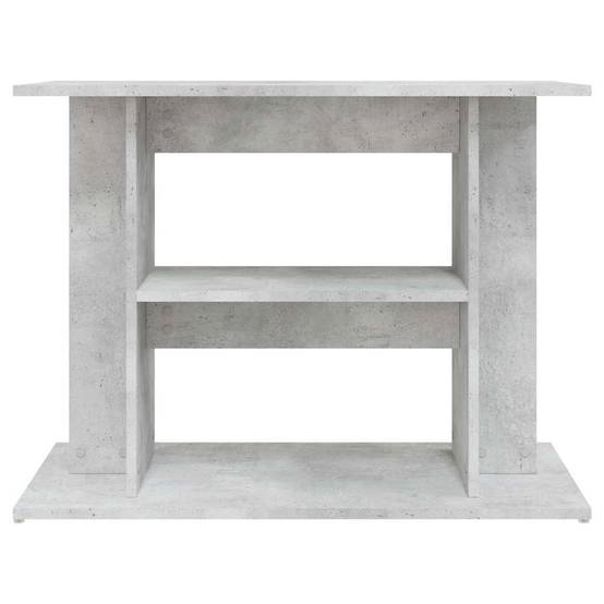Meuble Aquarium Bois d'Ingénierie Support Rangement 80x35x60cm Gris Béton - ComfortXL Outdoor Living - Image 4
