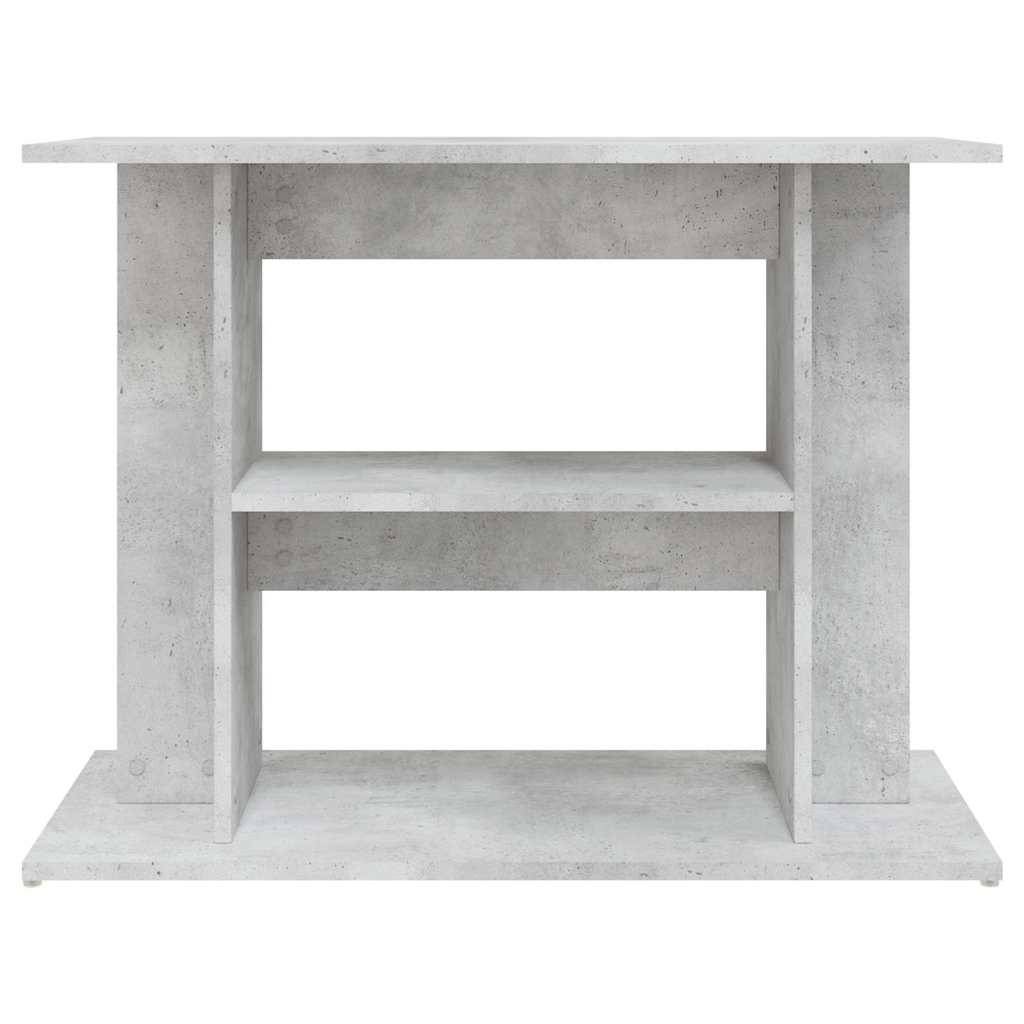 Meuble Aquarium Bois d'Ingénierie Support Rangement 80x35x60cm Gris Béton - ComfortXL Outdoor Living - Image 4
