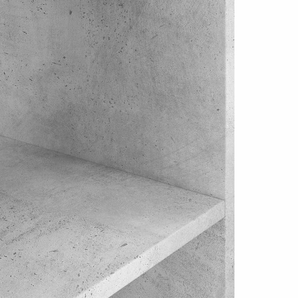 Meuble Aquarium Bois d'Ingénierie Support Rangement 80x35x60cm Gris Béton - ComfortXL Outdoor Living - Image 6