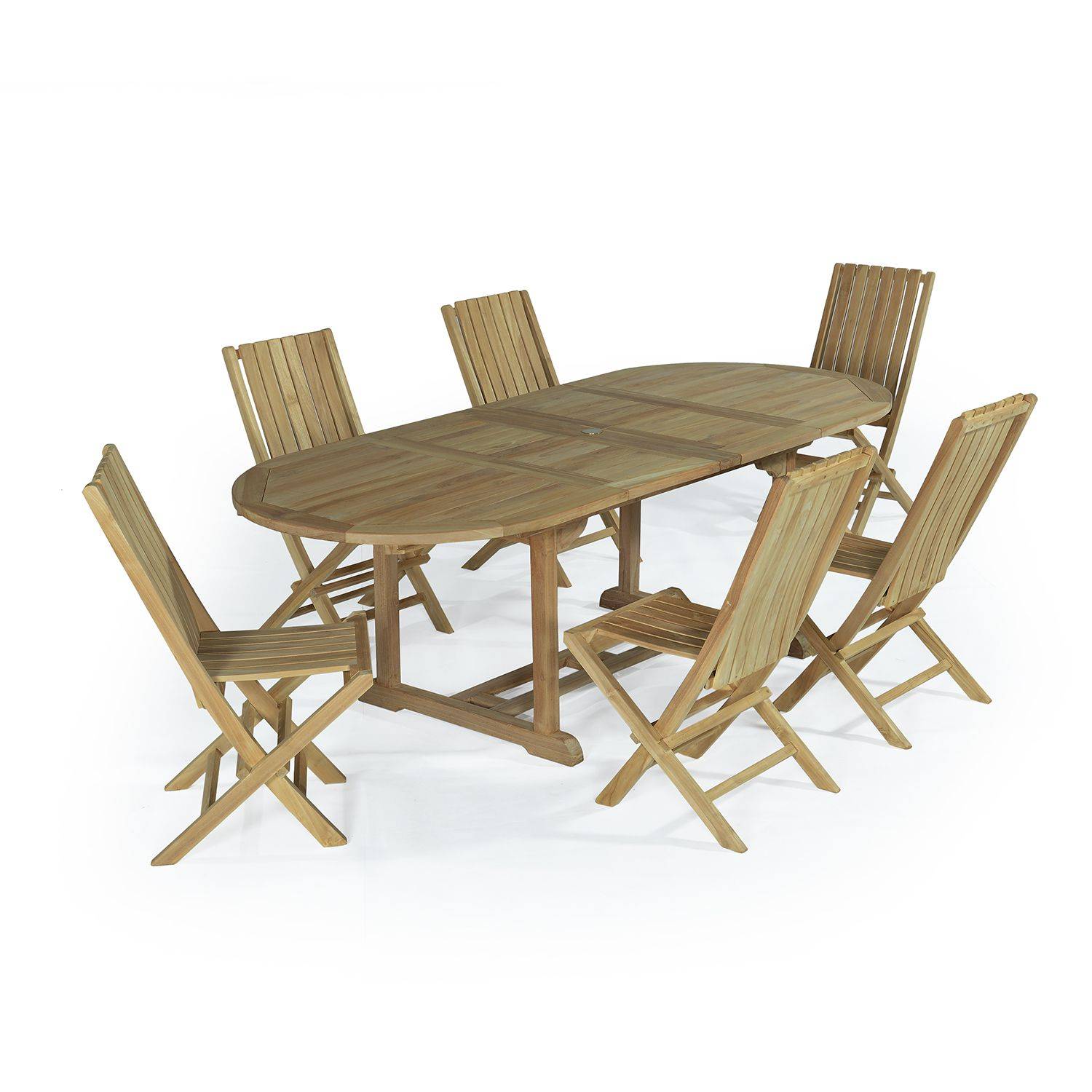 Salon de jardin en teck massif Toga, 6 places - TECK'Attitude - Imagen 1