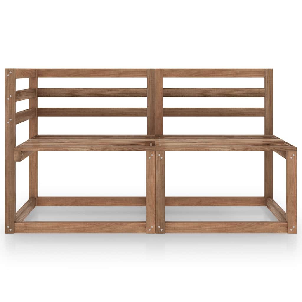 Vidaxl - Salon de jardin 2 pcs Marron Bois de pin imprégné vidaXL 316194 - Imagen 2