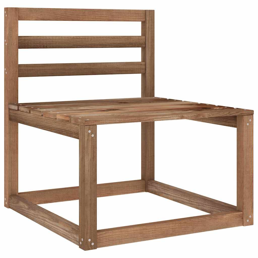 Vidaxl - Salon de jardin 2 pcs Marron Bois de pin imprégné vidaXL 316194 - Imagen 8