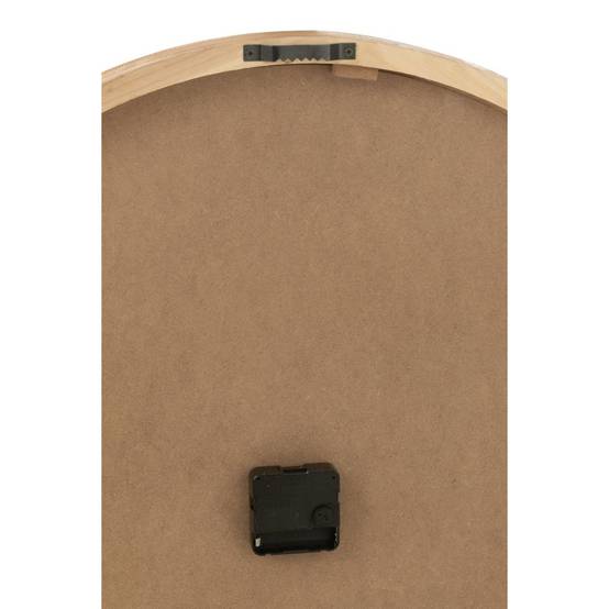 Horloge Murale en Bois "Beatriz" 60cm Blanc & Naturel - Image 3