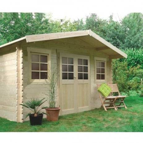 Abri de jardin DOLE en bois 10 m², Toiture Shingle gris, Plancher Oui - Imagen 1