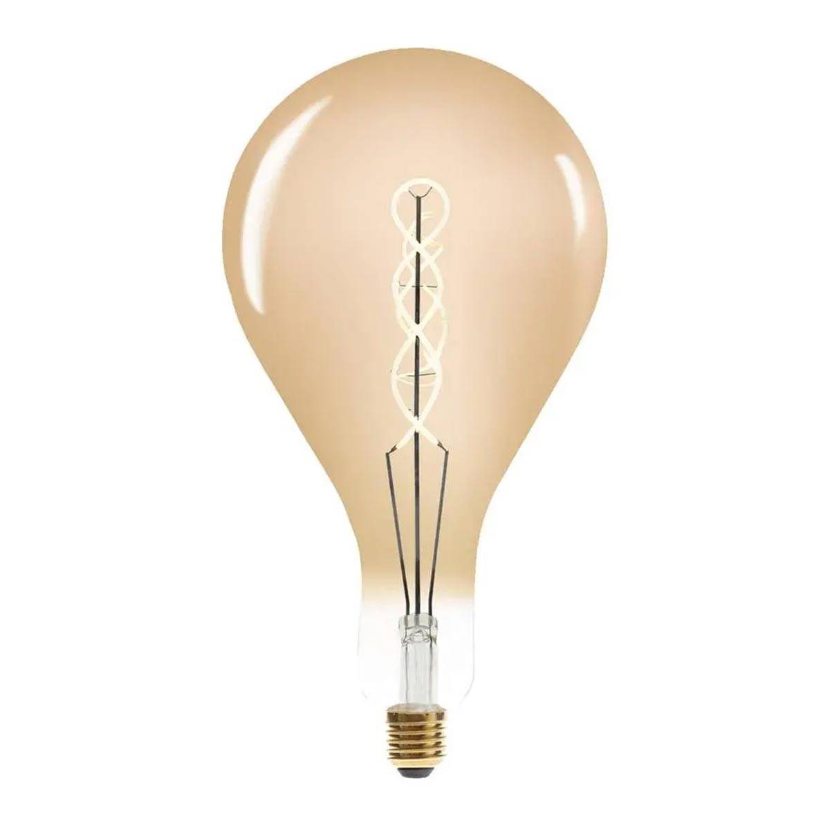 Ampoule Led Torsadée "Filmo" 32cm Ambre - Image 1