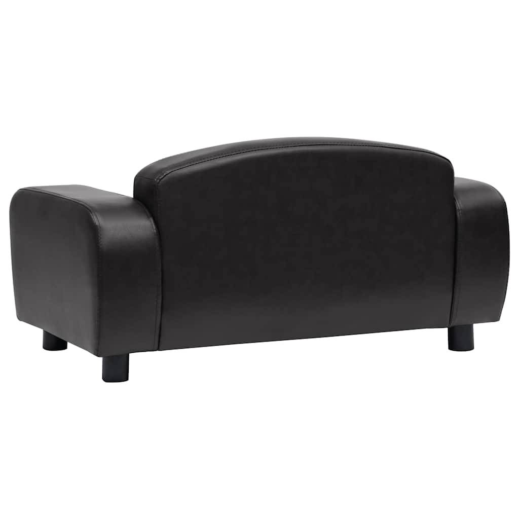 Vidaxl - Canapé pour chien Noir 80x50x40 cm Similicuir vidaXL 170965 - Imagen 7
