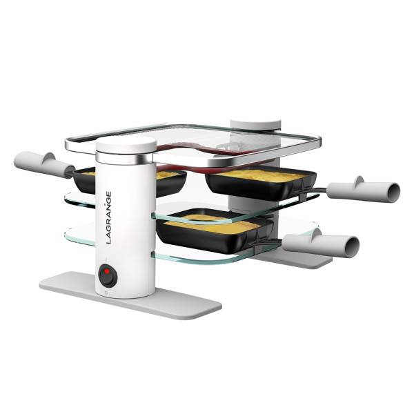 Raclette Lagrange 4 Transparence 079401 Blanc et Gris 4 personnes Transparence 079401 - Image 2