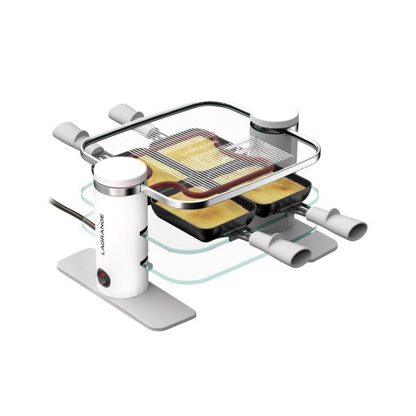 Raclette Lagrange 4 Transparence 079401 Blanc et Gris 4 personnes Transparence 079401 - Image 7