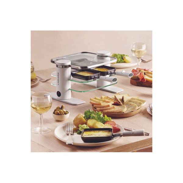 Raclette Lagrange 4 Transparence 079401 Blanc et Gris 4 personnes Transparence 079401 - Image 3