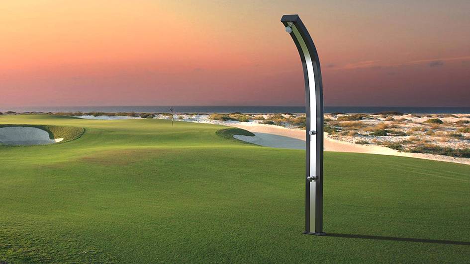 Douche solaire aluminium Spring A120 ANTHRACITE INOX SPRING by ARKEMA DESIGN - Imagen 2