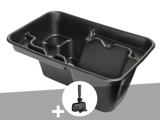 Ubbink - Bassin préformé Jupiter rectangulaire 230 L + pompe de filtration- Ubbink