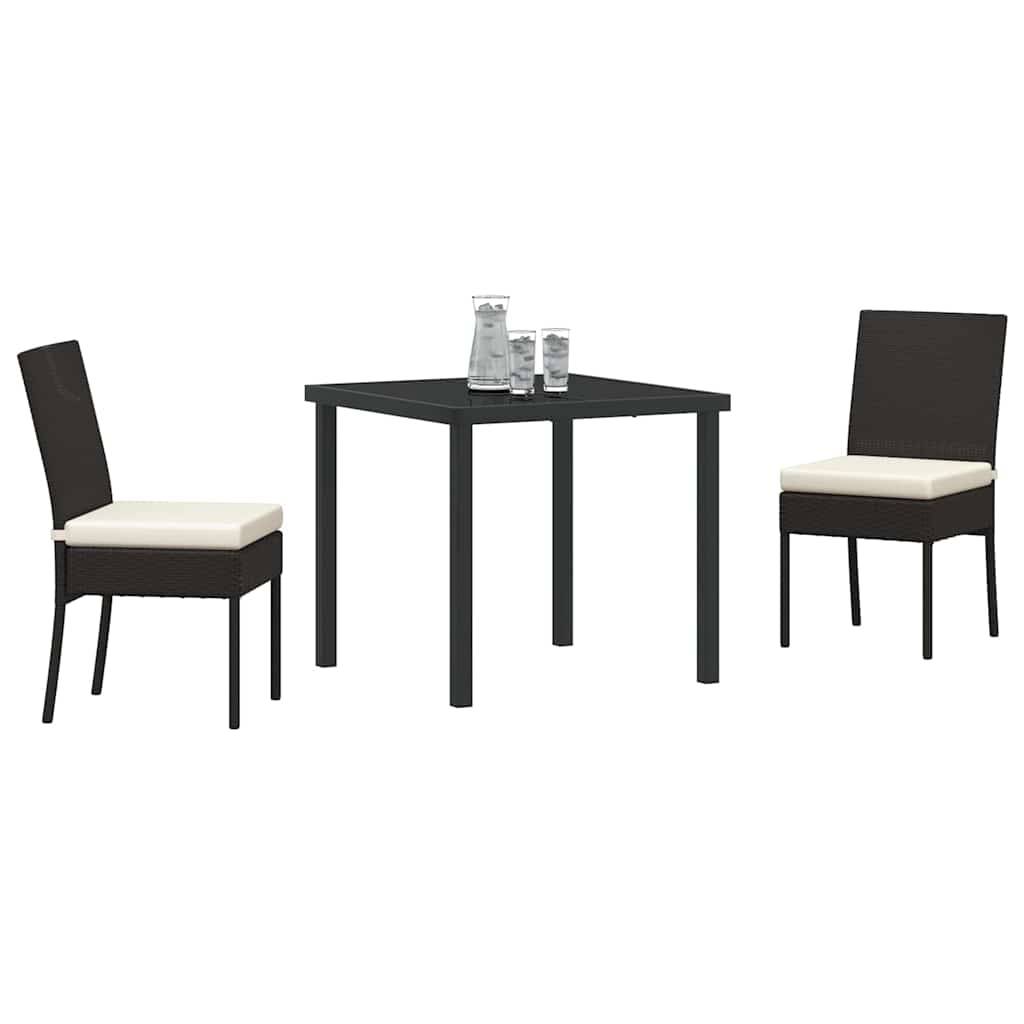 ComfortXL - Petit Salon de Jardin 2 Places avec Coussins pour Repas Extérieur Noir – ComfortXL Outdoor Living - Image 3