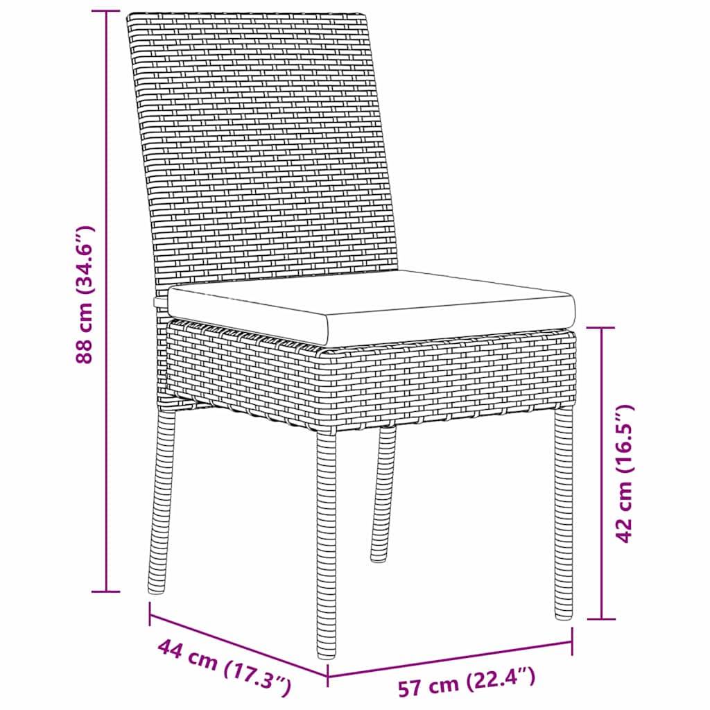 ComfortXL - Petit Salon de Jardin 2 Places avec Coussins pour Repas Extérieur Noir – ComfortXL Outdoor Living - Image 8