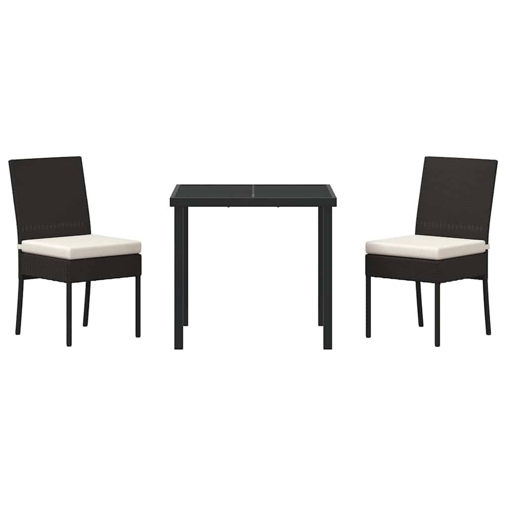 ComfortXL - Petit Salon de Jardin 2 Places avec Coussins pour Repas Extérieur Noir – ComfortXL Outdoor Living - Image 7
