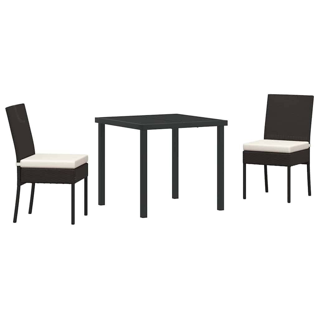 ComfortXL - Petit Salon de Jardin 2 Places avec Coussins pour Repas Extérieur Noir – ComfortXL Outdoor Living - Image 2