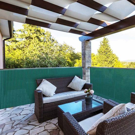 Sans Marque - Canisse double face PVC 1 x 1 m Unité Vert - Image 5