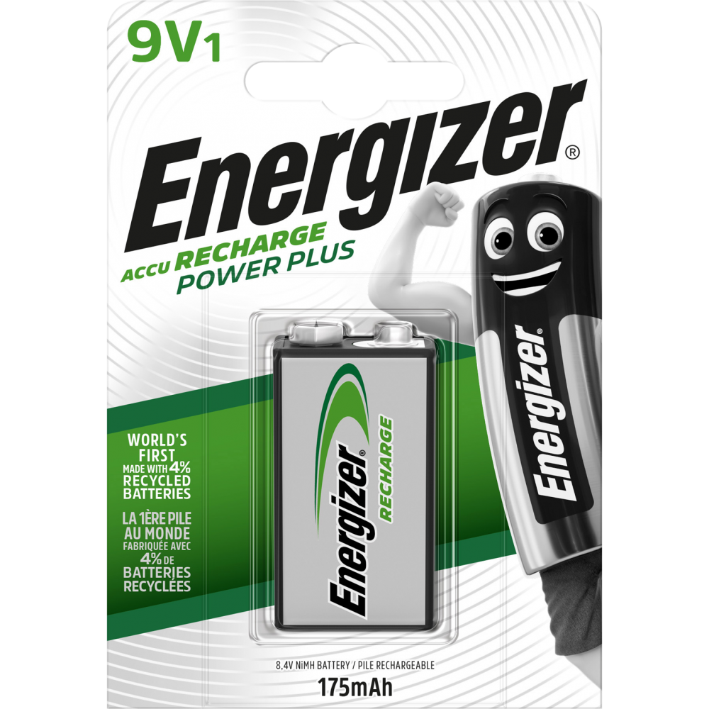 Energizer - Pile rechargeable 9 v, 175 mAh, ENERGIZER - Image 1