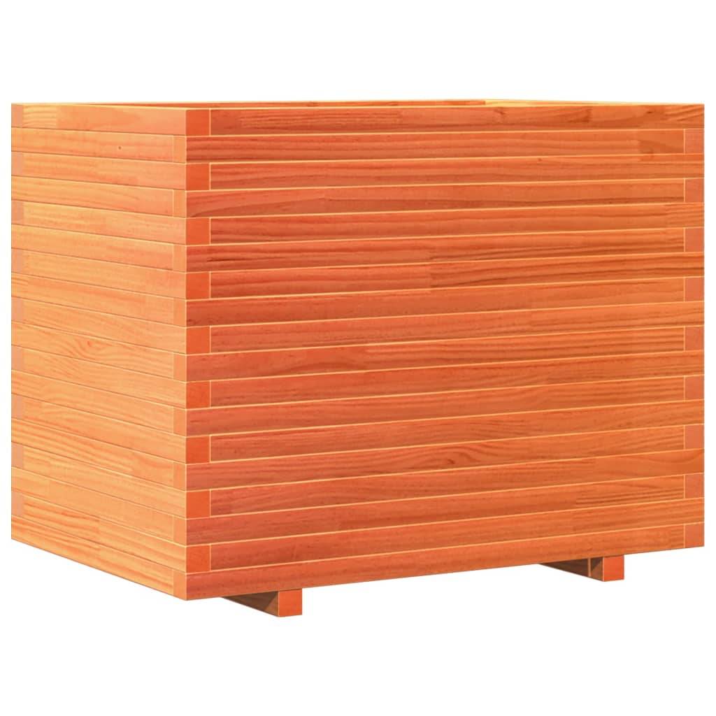 Maison Chic - Jardinière, Bac à fleurs, Pot de fleurs cire marron 90x60x72,5 cm bois de pin massif - Imagen 1