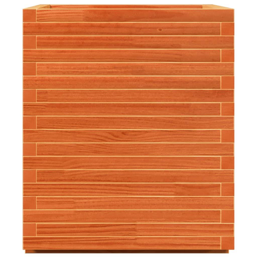 Maison Chic - Jardinière, Bac à fleurs, Pot de fleurs cire marron 90x60x72,5 cm bois de pin massif - Imagen 2