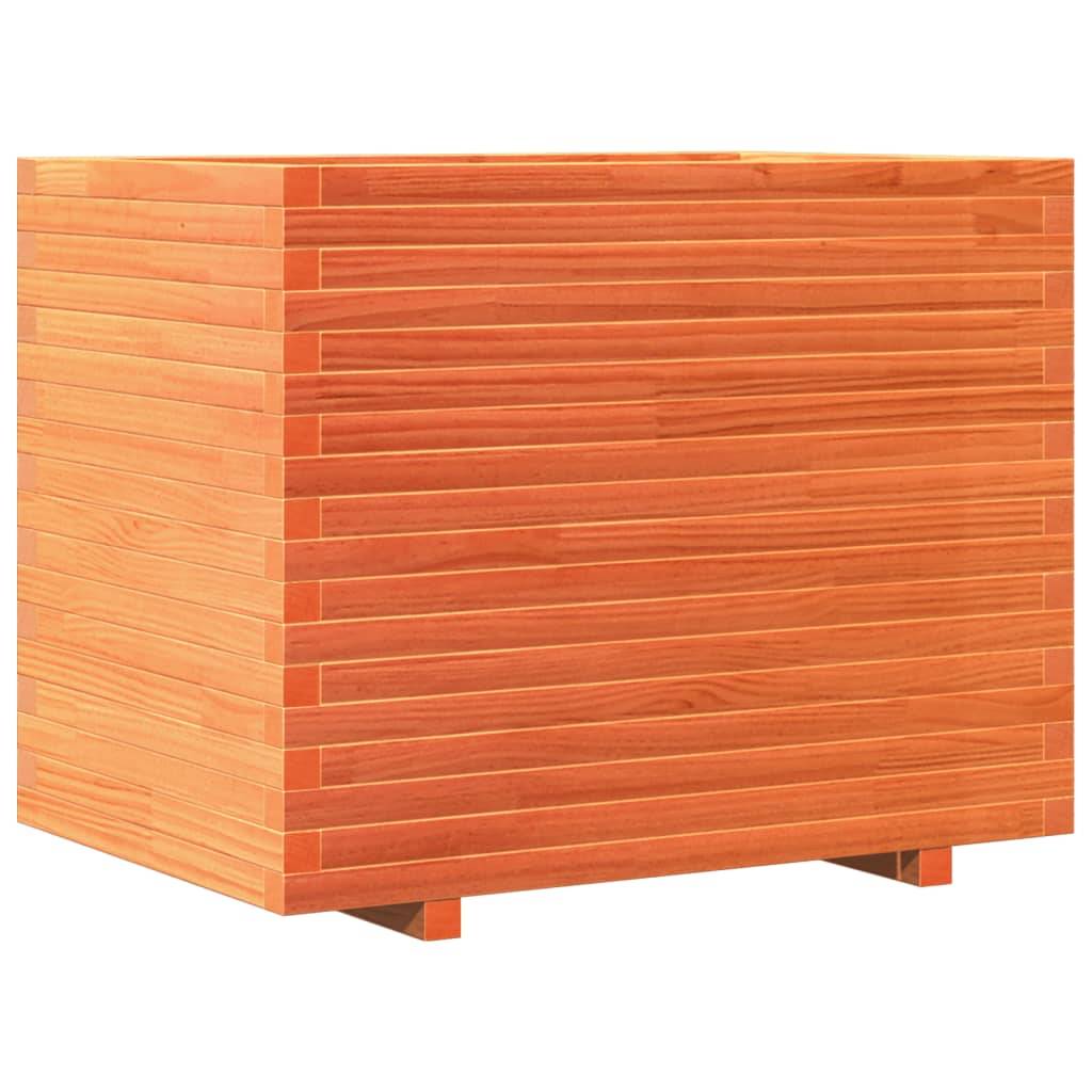 Maison Chic - Jardinière, Bac à fleurs, Pot de fleurs cire marron 90x60x72,5 cm bois de pin massif - Imagen 6