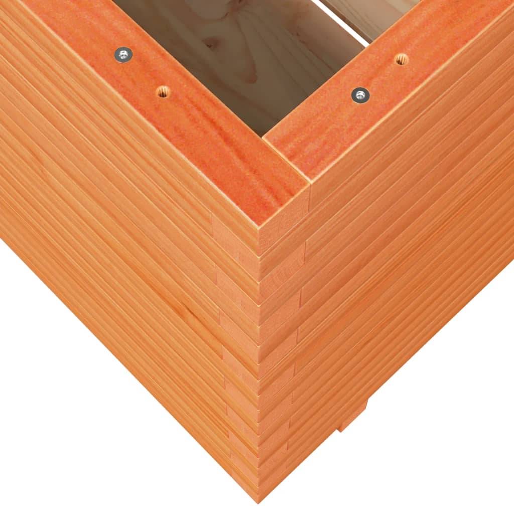 Maison Chic - Jardinière, Bac à fleurs, Pot de fleurs cire marron 90x60x72,5 cm bois de pin massif - Imagen 7