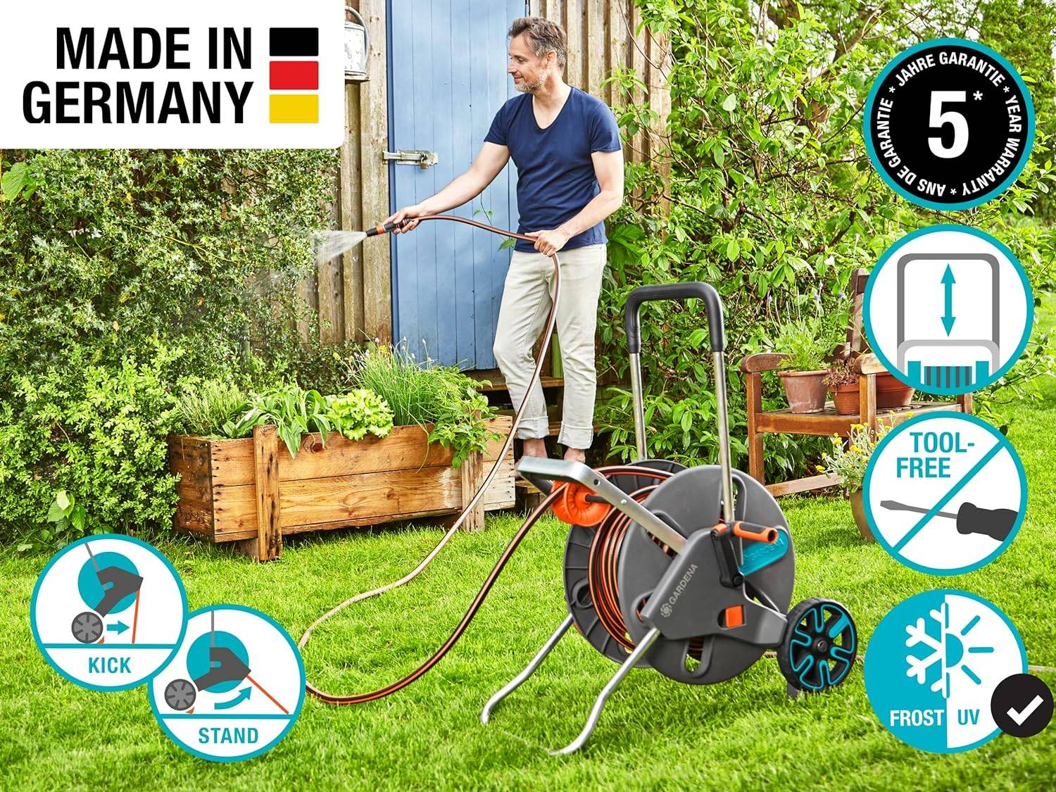 Gardena - Dévidoir CleverRoll L - GARDENA - 18520-20 - Imagen 2